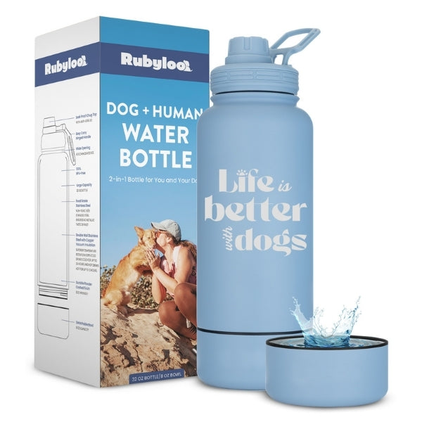SierraPaws 2-in-1 Adventure Stainless Steel Bottle